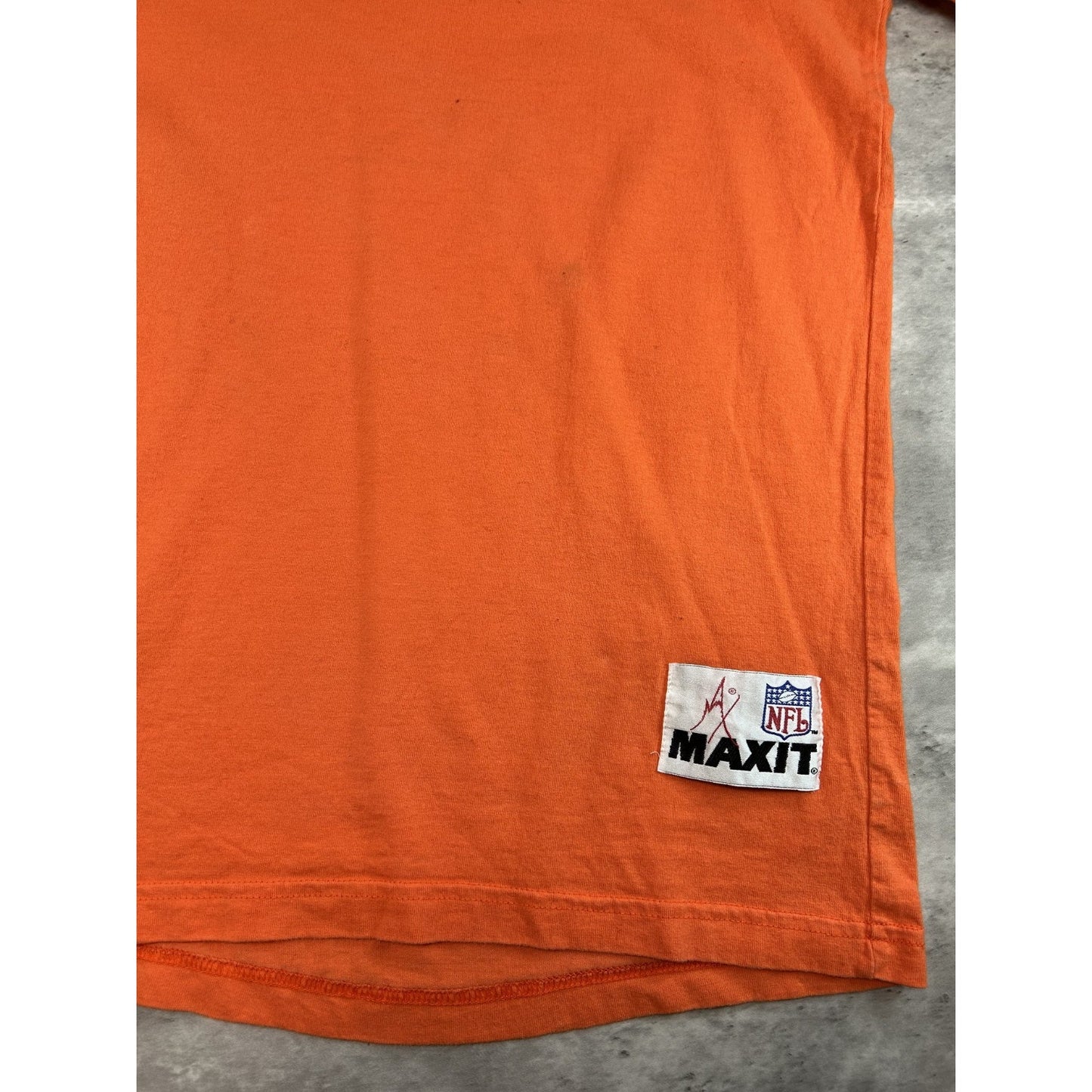 Vintage 90s Chicago Bears NFL Maxit Mock Neck Long Sleeve T-Shirt Size Large