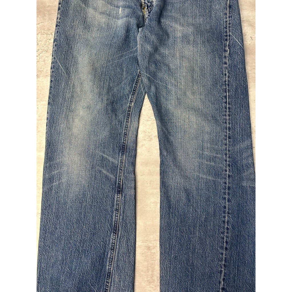 Vintage 2000s Polo Ralph Lauren Distressed Dark Wash Denim Pants Size 34