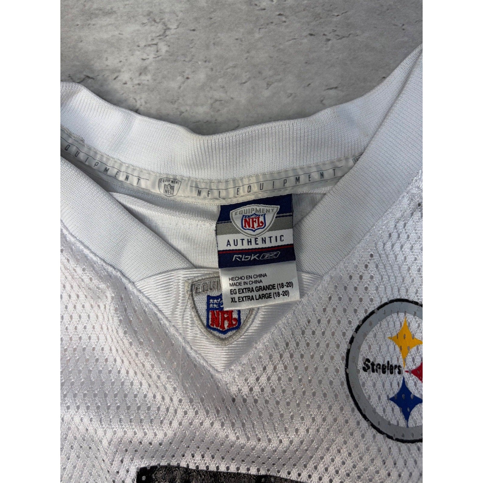 Vintage Ben Roethlisberger #7 Pittsburgh Steelers NFL Reebok Jersey Sz XL YOUTH