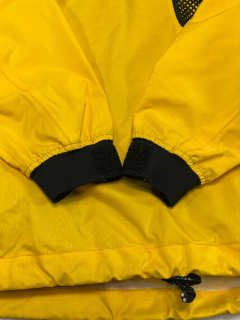 Vintage 80s Patagonia Nylon Pull Over Windbreaker Jacket Size XL Yellow