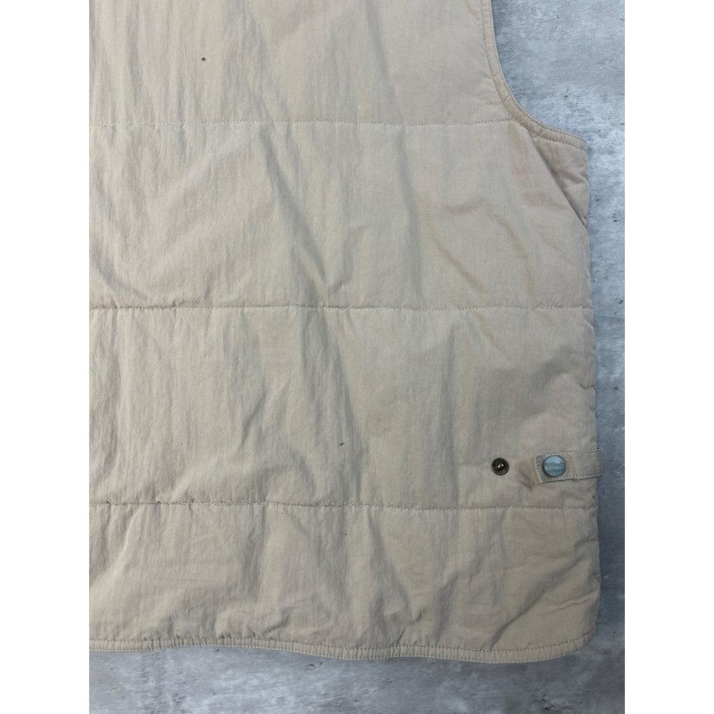 Vintage 90s L.L. Bean Insulated Full Zip Nylon Vest Size Large