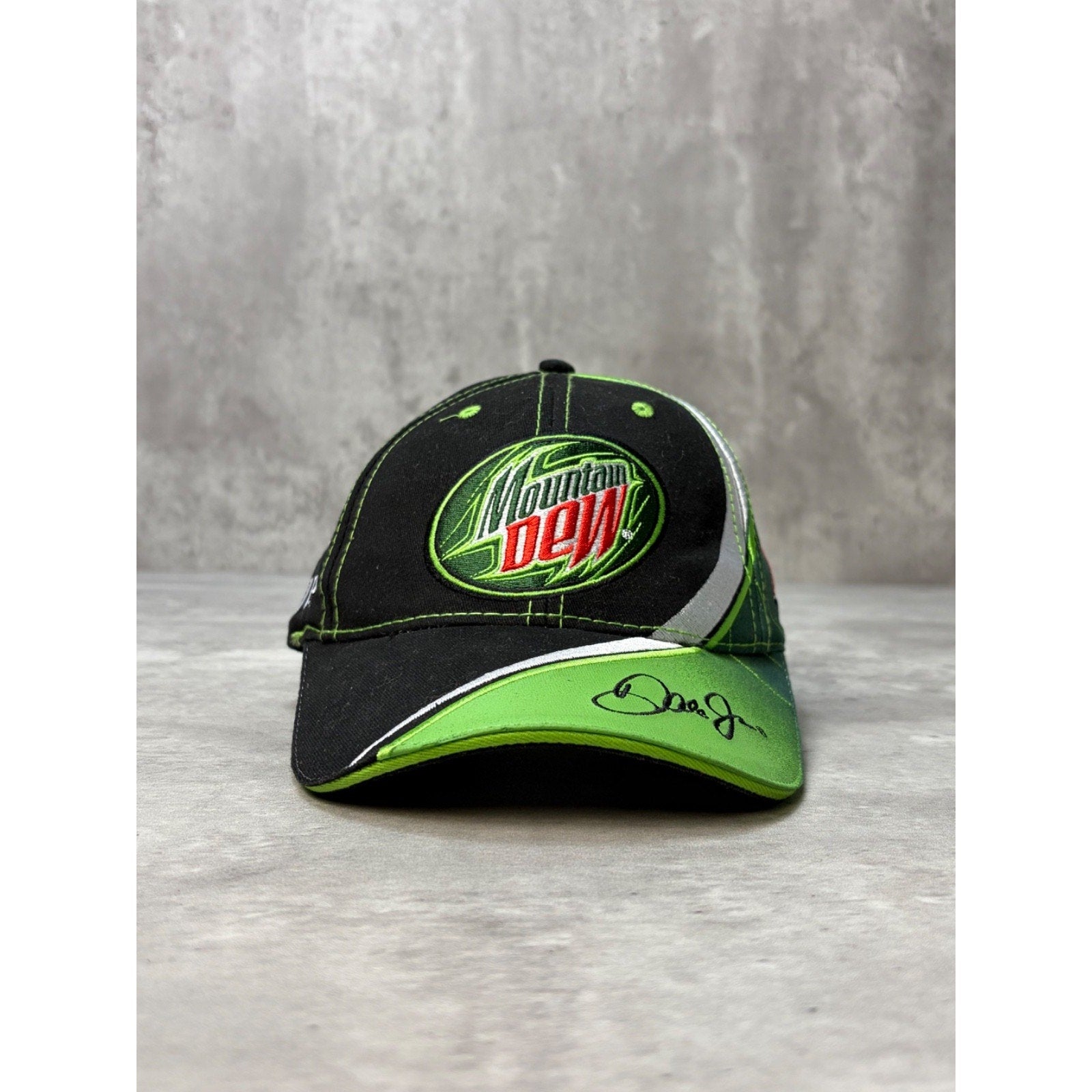 Vintage Dale Earnhardt Jr #88 Nascar Mountain Dew Racing Strapback Hat OSFA