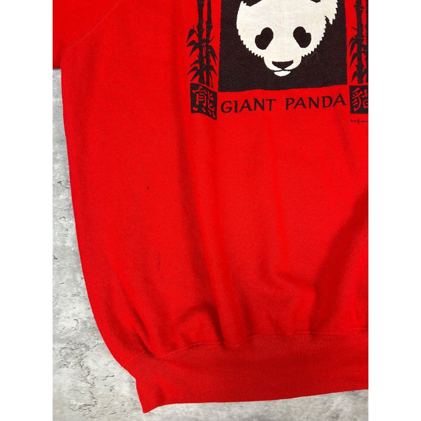 Vintage 1988 San Diego Zoo Giant Panda Graphic Destination Sweatshirt Size XL