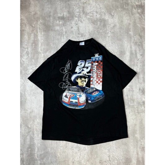 Vintage Richard Petty STP Racing Nascar Graphic T-Shirt Size 2XL Black