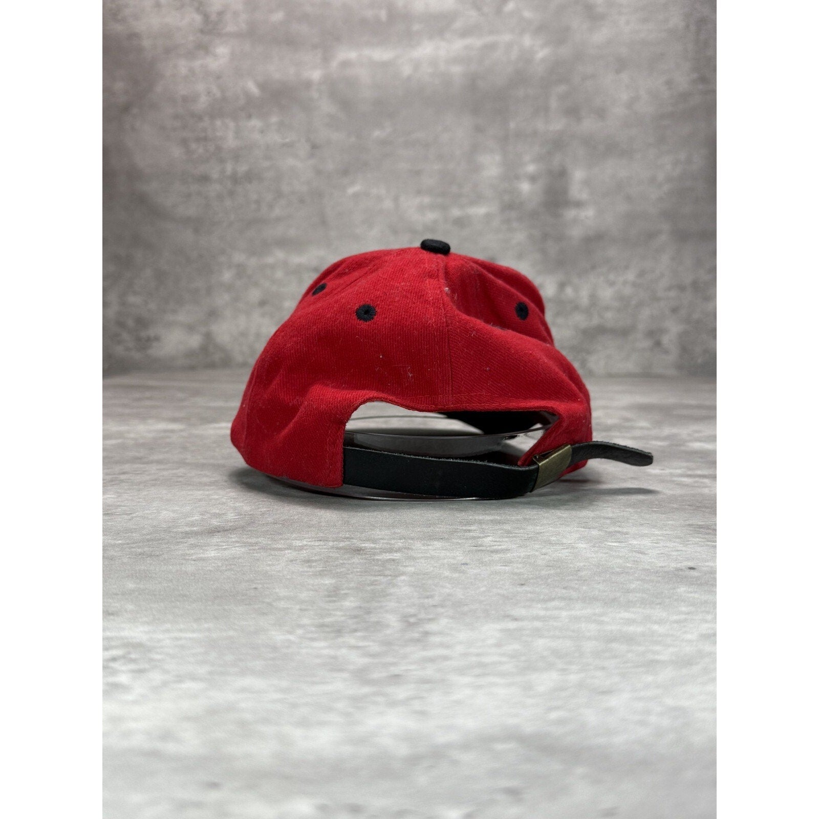 Vintage Bud Racing Team King Of Beers Embroidered Logo Strapback Hat OSFA