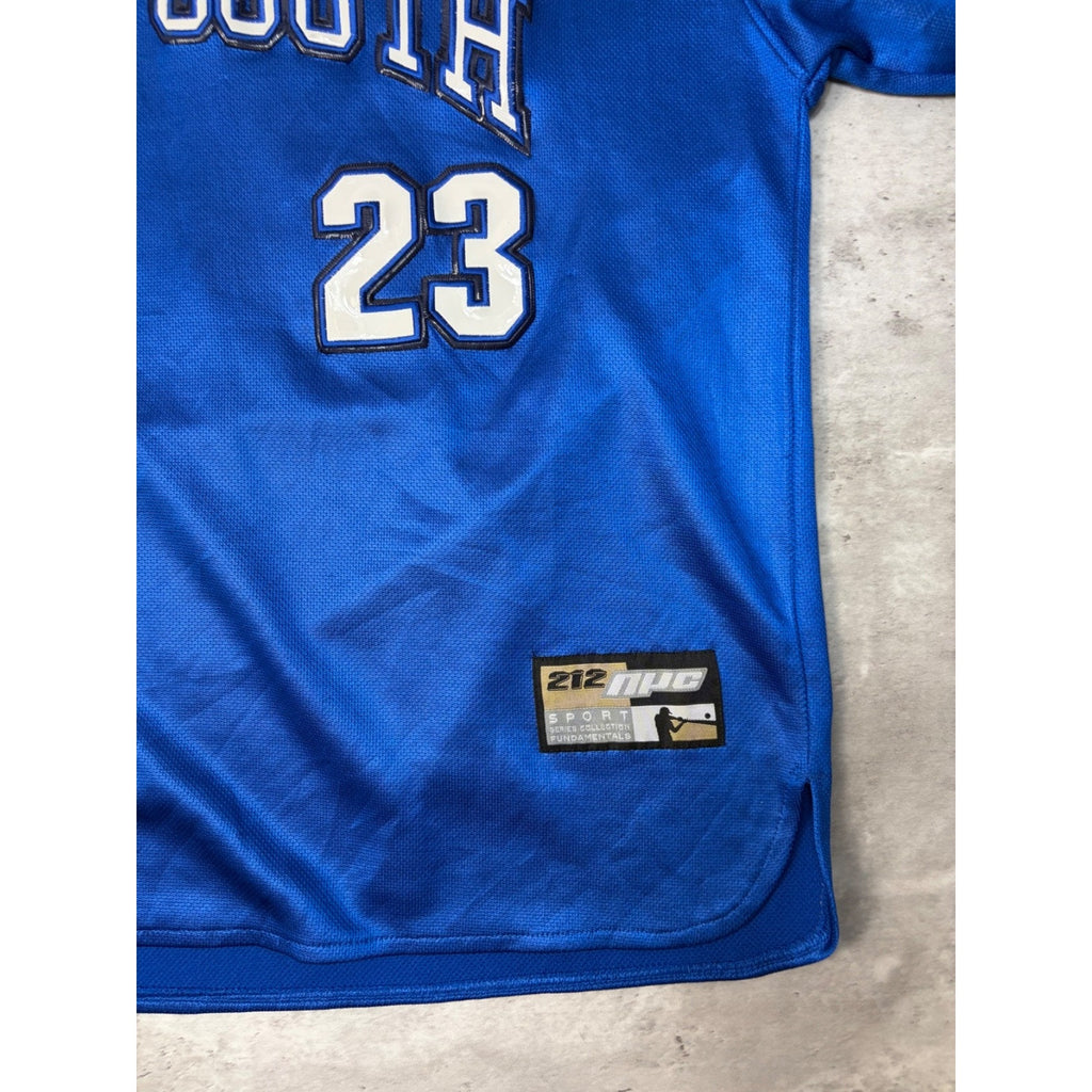 Vintage Y2K Dirty South #23 Stitched Arc Spellout Blue Football Jersey Size XL
