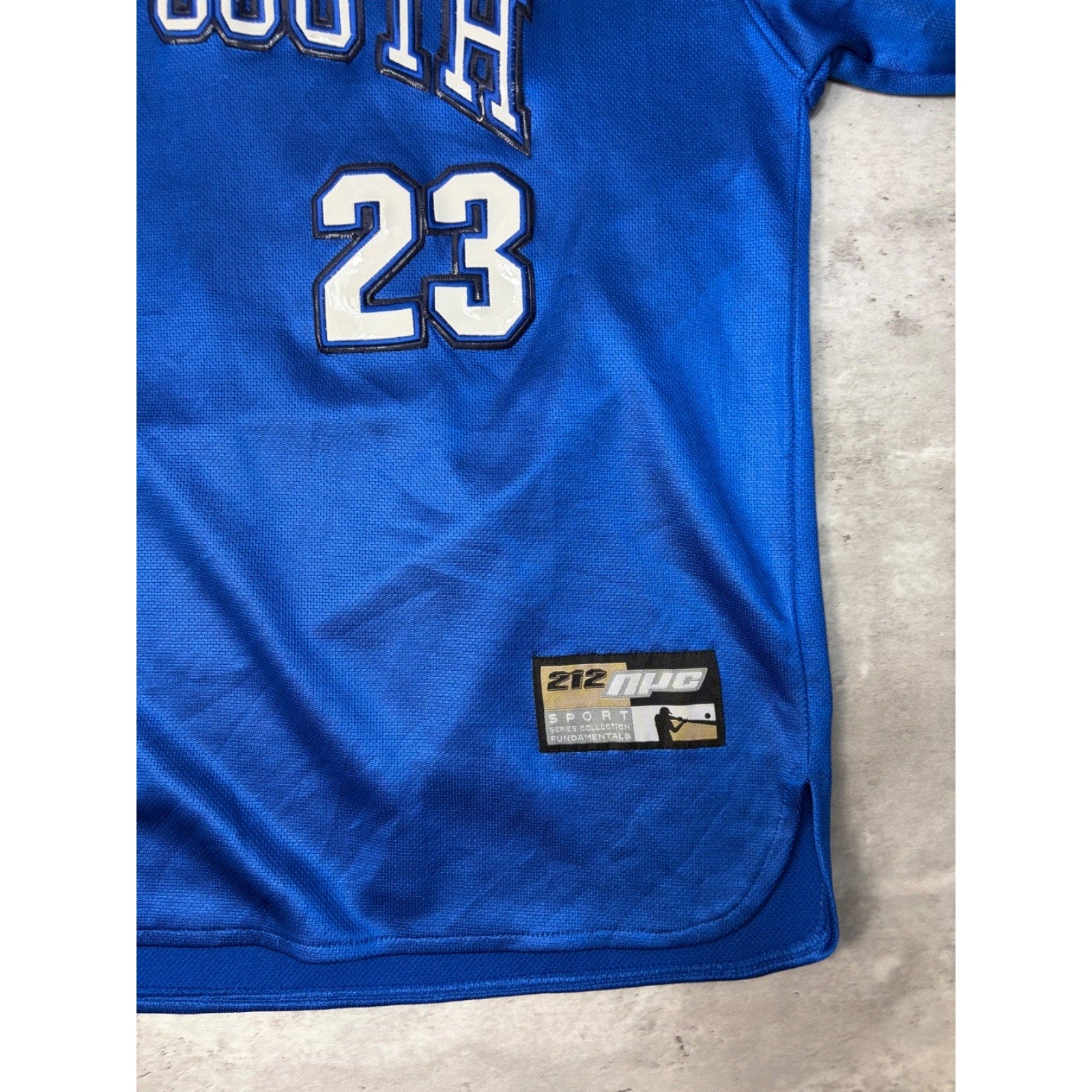 Vintage Y2K Dirty South #23 Stitched Arc Spellout Blue Football Jersey Size XL