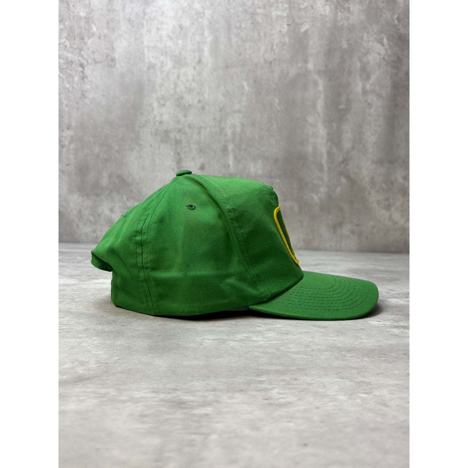Vintage 80s/90s John Deere Embroidered Logo Green Snapback Hat OSFA