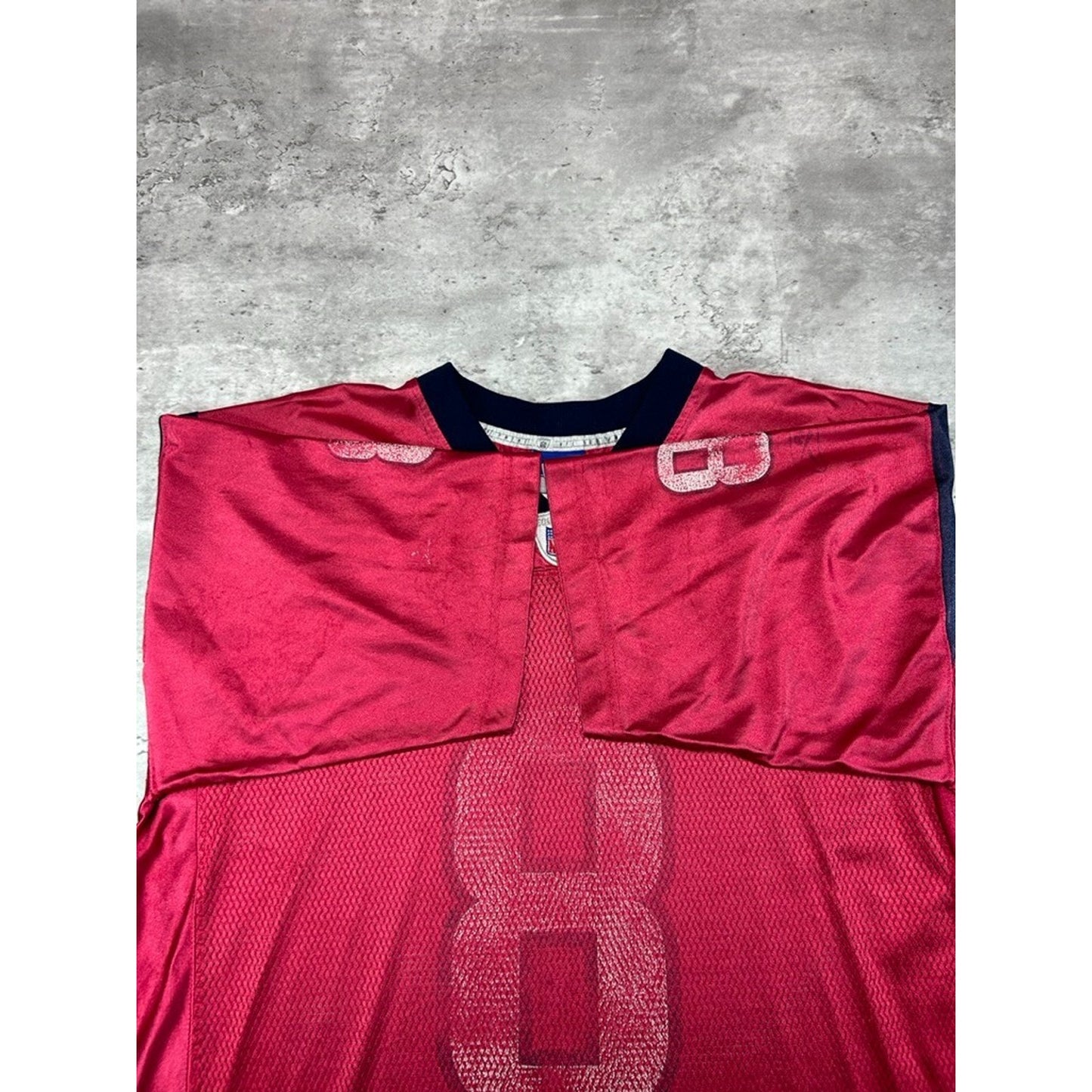 Vintage David Carr #8 Houston Texans NFL Reebok Football Jersey Size Large Red