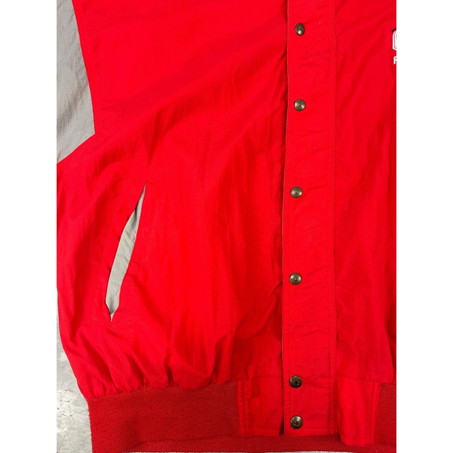 Vintage 90s Ohio State Buckeyes NCAA Embroidered Bomber Jacket Size XL