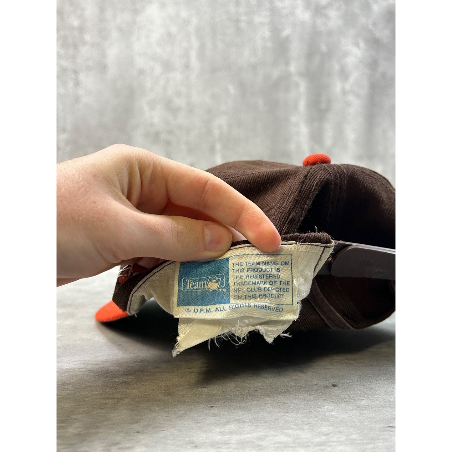 Vintage 90s Cleveland Browns NFL Embroidered Spellout Snapback Hat OSFA