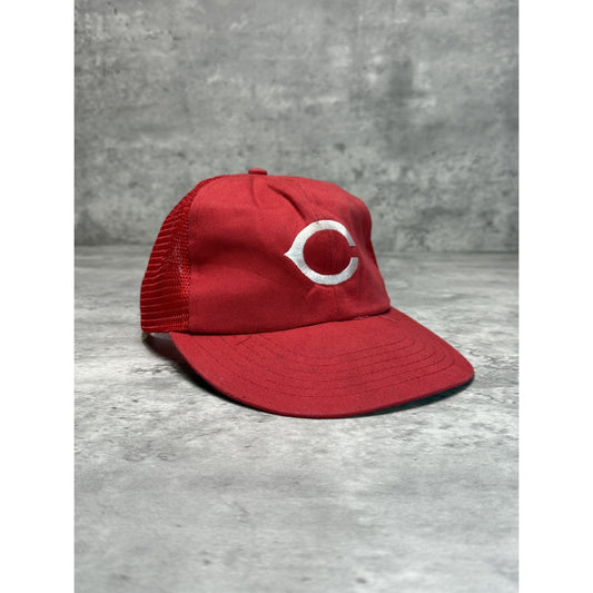 Vintage 90s Cincinnati Reds MLB Embroidered Logo Baseball Snapback Hat OSFA