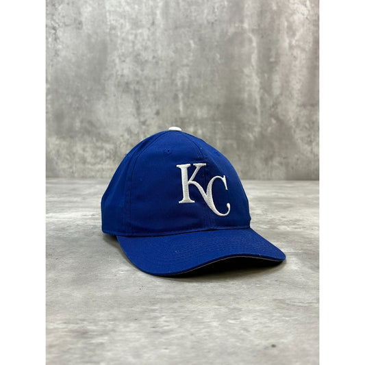 Vintage 90s Kansas City Royals MLB Embroidered Logo Baseball Snapback Hat OSFA