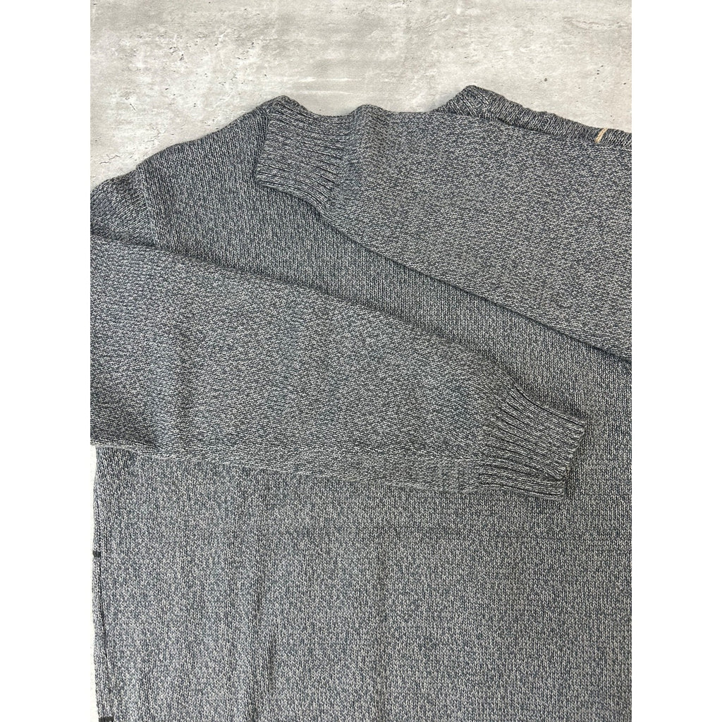 Vintage 90s Striped Print Pullover Ribbed Knit Sweater Size Medium