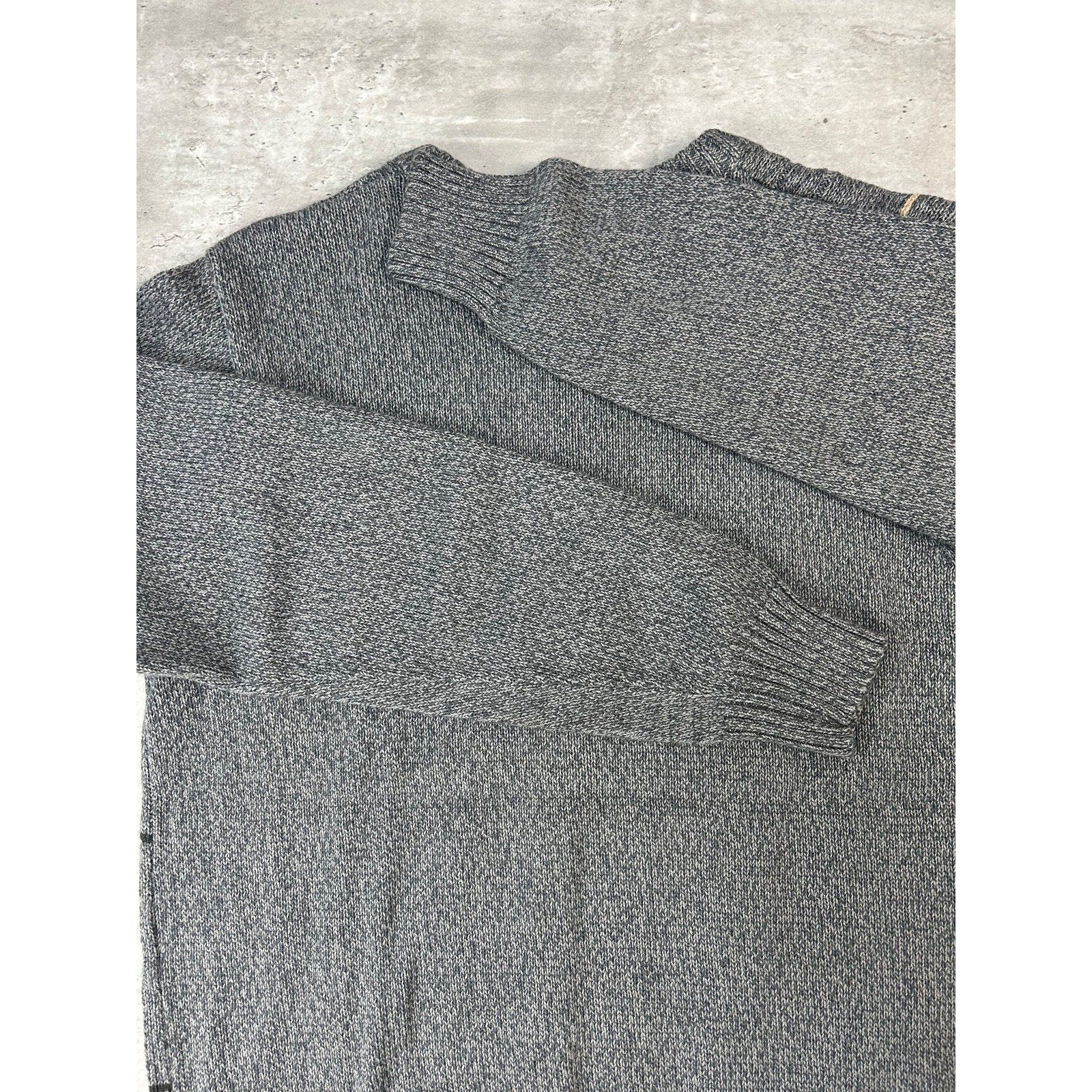 Vintage 90s Striped Print Pullover Ribbed Knit Sweater Size Medium
