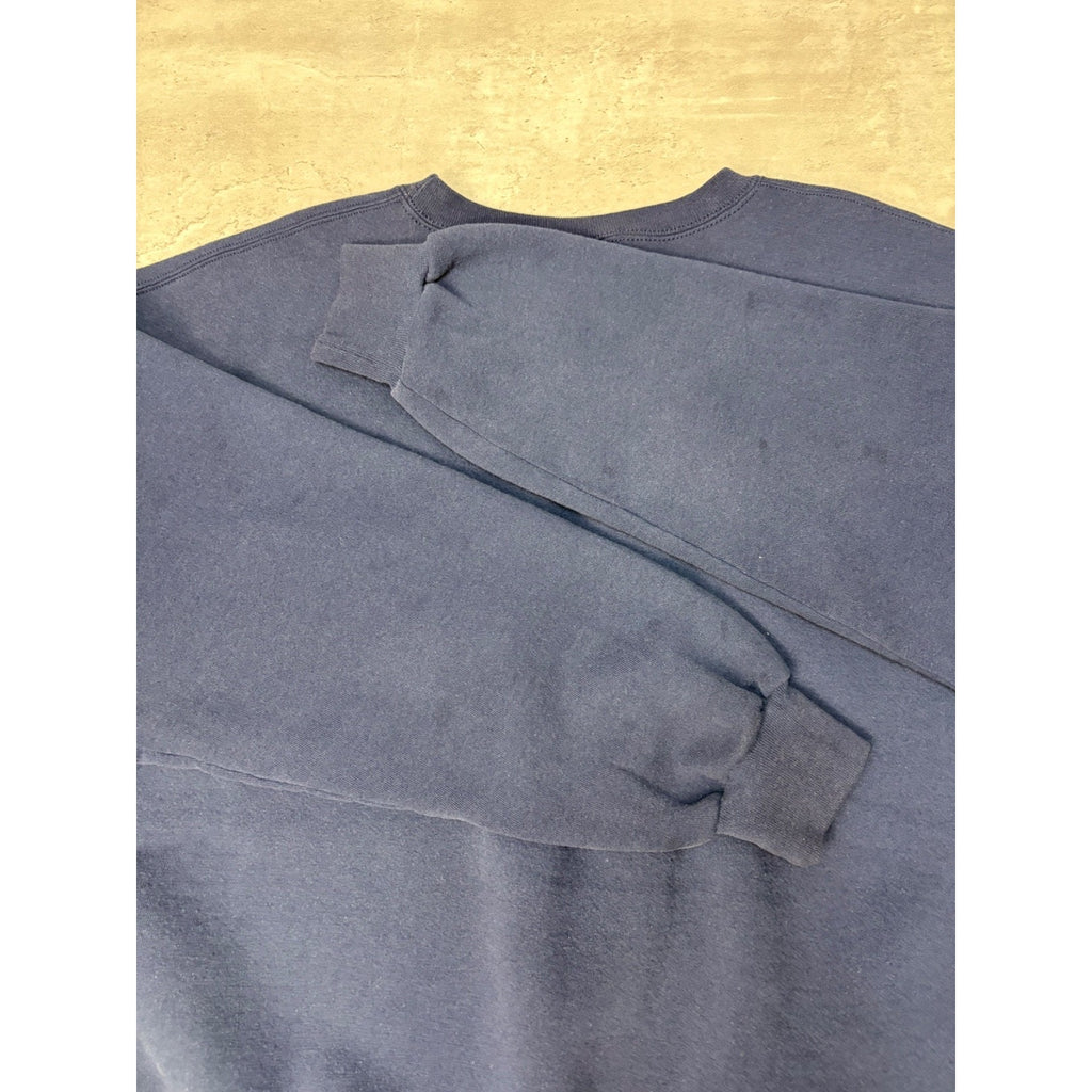Vintage 90s Russell Athletics Navy Blue Blank Crewneck Sweatshirt Size XL
