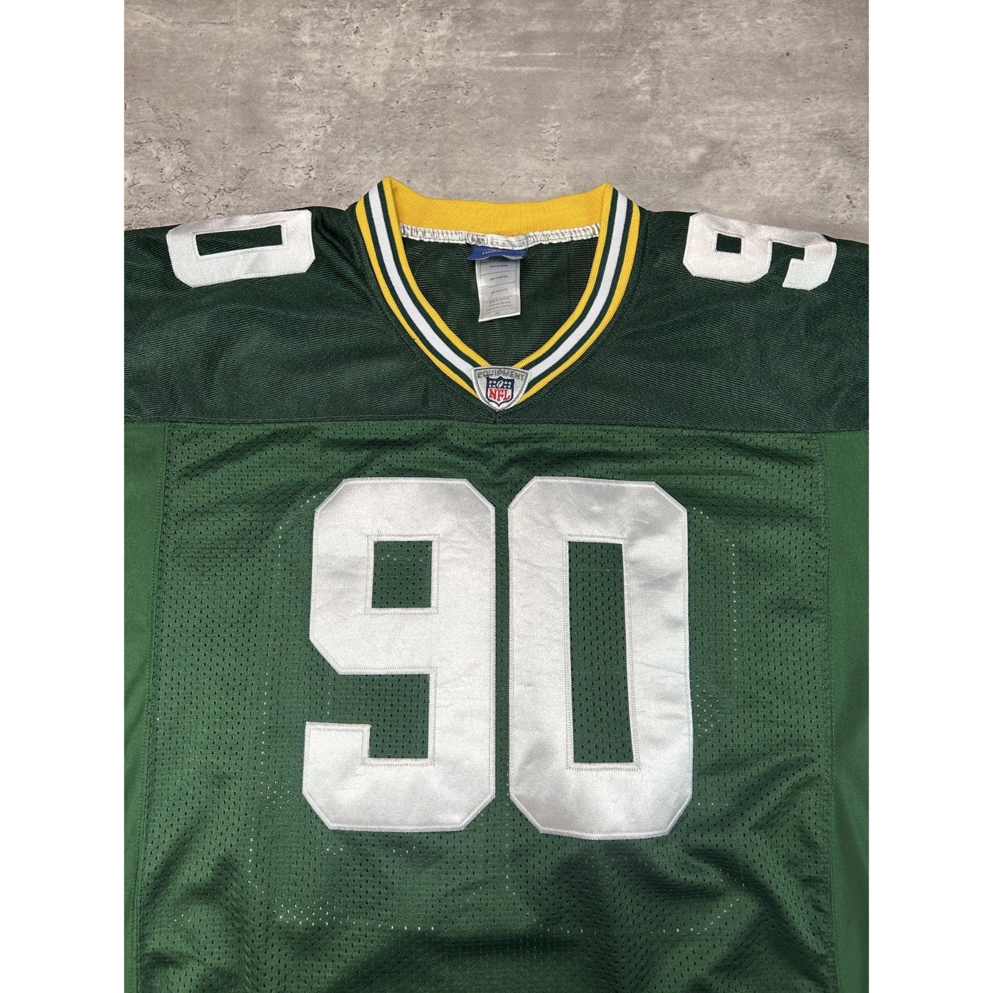 B.J. Raji #90 Green Bay Packers NFL Reebok Football Jersey Size Medium Green