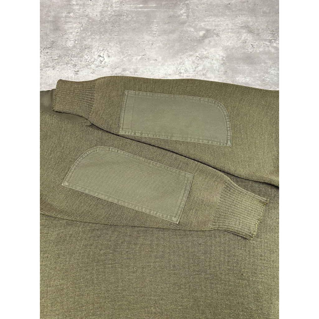 Vintage 80s/90s US Military Pullover Knit Sweater Size XL Green
