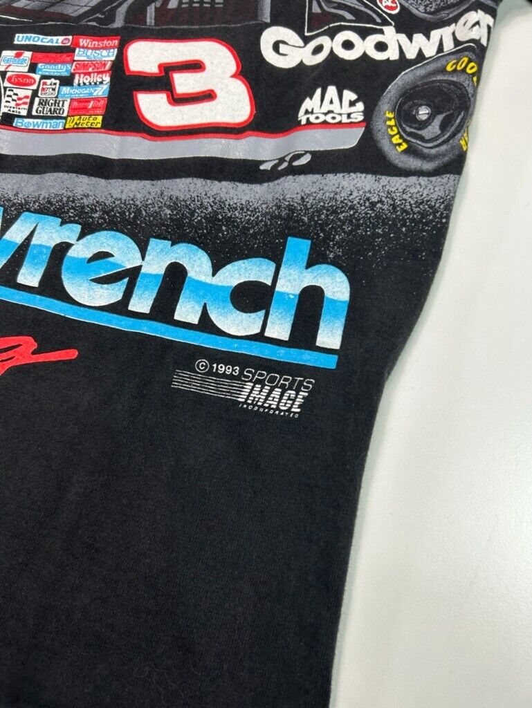 Vintage 1993 Dale Earnhardt #3 Goodwrench Racing AOP Graphic T-Shirt Size Medium