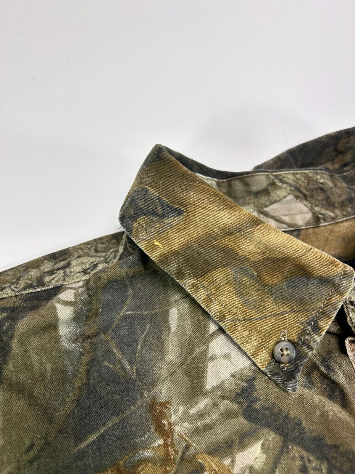 Outfitters Ridge Realtree Hardwoods Camo Hunting Button Up Shirt Size XL