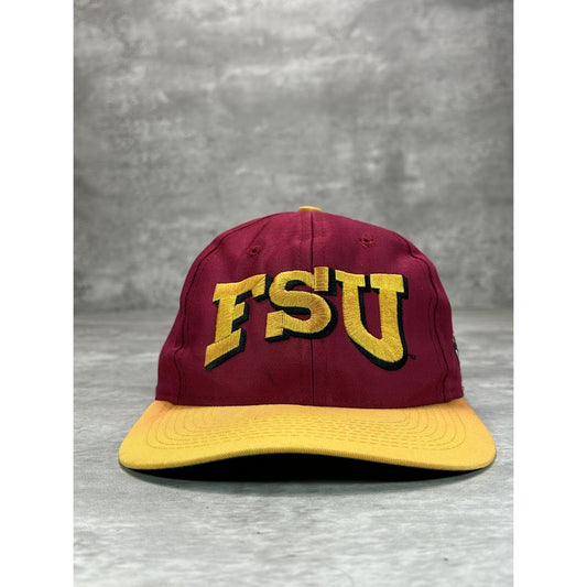 Vintage 90s Florida State Seminoles NCAA Embroidered Logo Snapback Hat OSFA