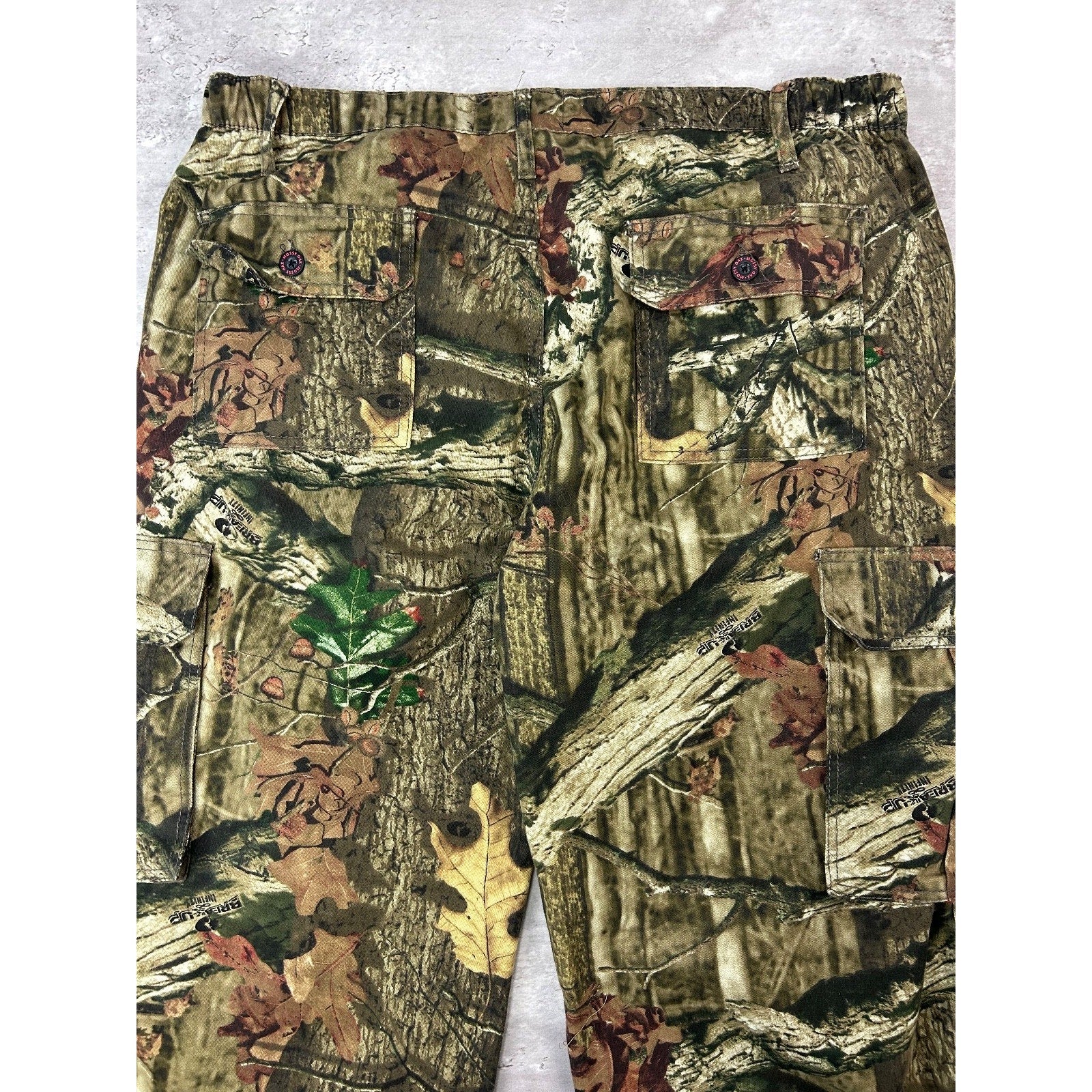 Vintage Womens Mossy Oak Breakup Camo Cargo Hunting Pants Size XL