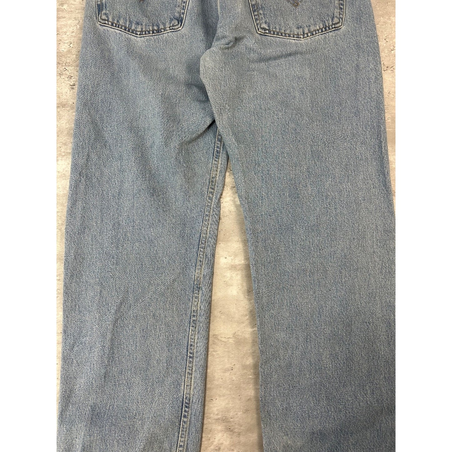 Vintage 90s Levis 505 Red Tab Light Wash Denim Pants Size 36 Blue