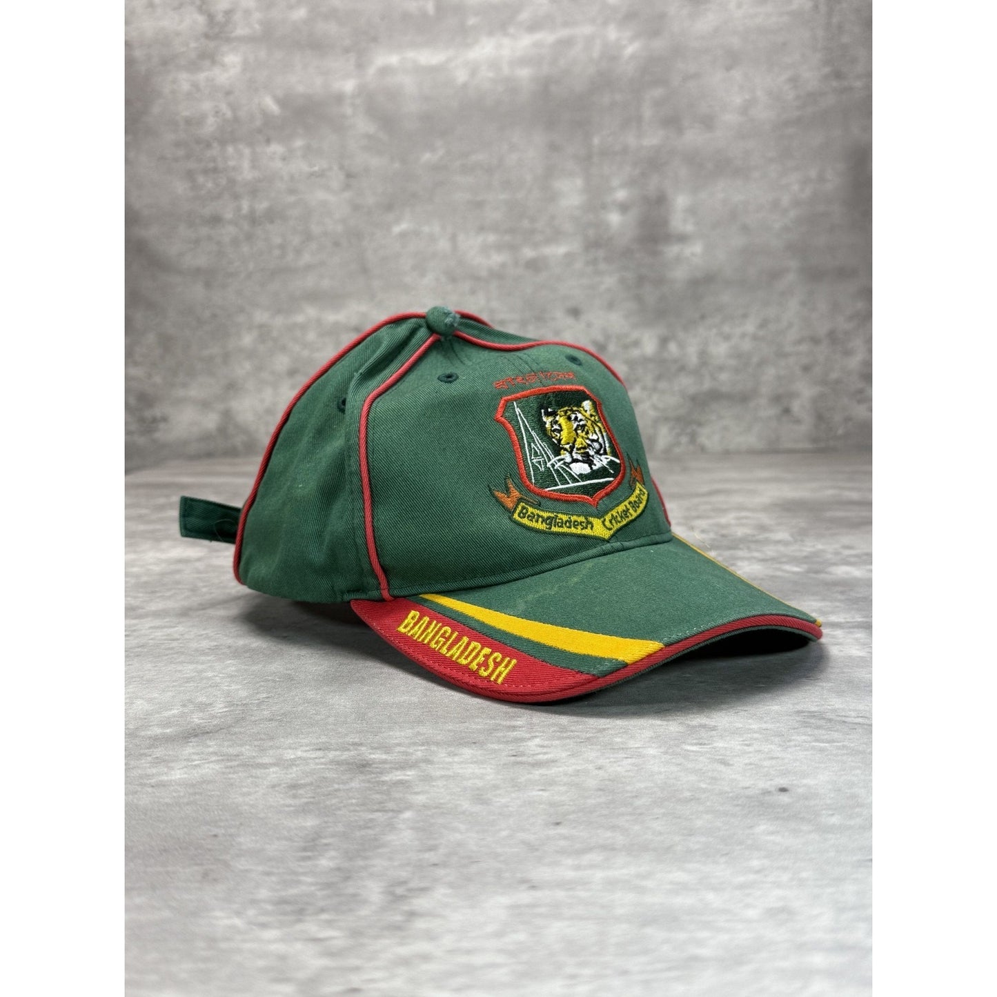 Vintage 90s Bangledesh Cricket Board Embroidered Logo Strapback Hat OSFA