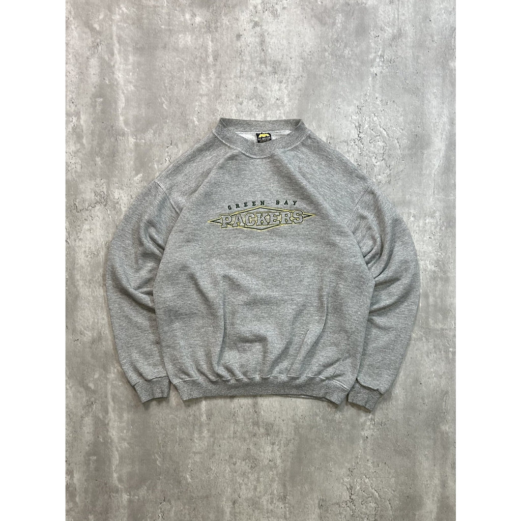 Vintage 90s Green Bay Packers NFL Embroidered Spellout Sweatshirt Size Medium