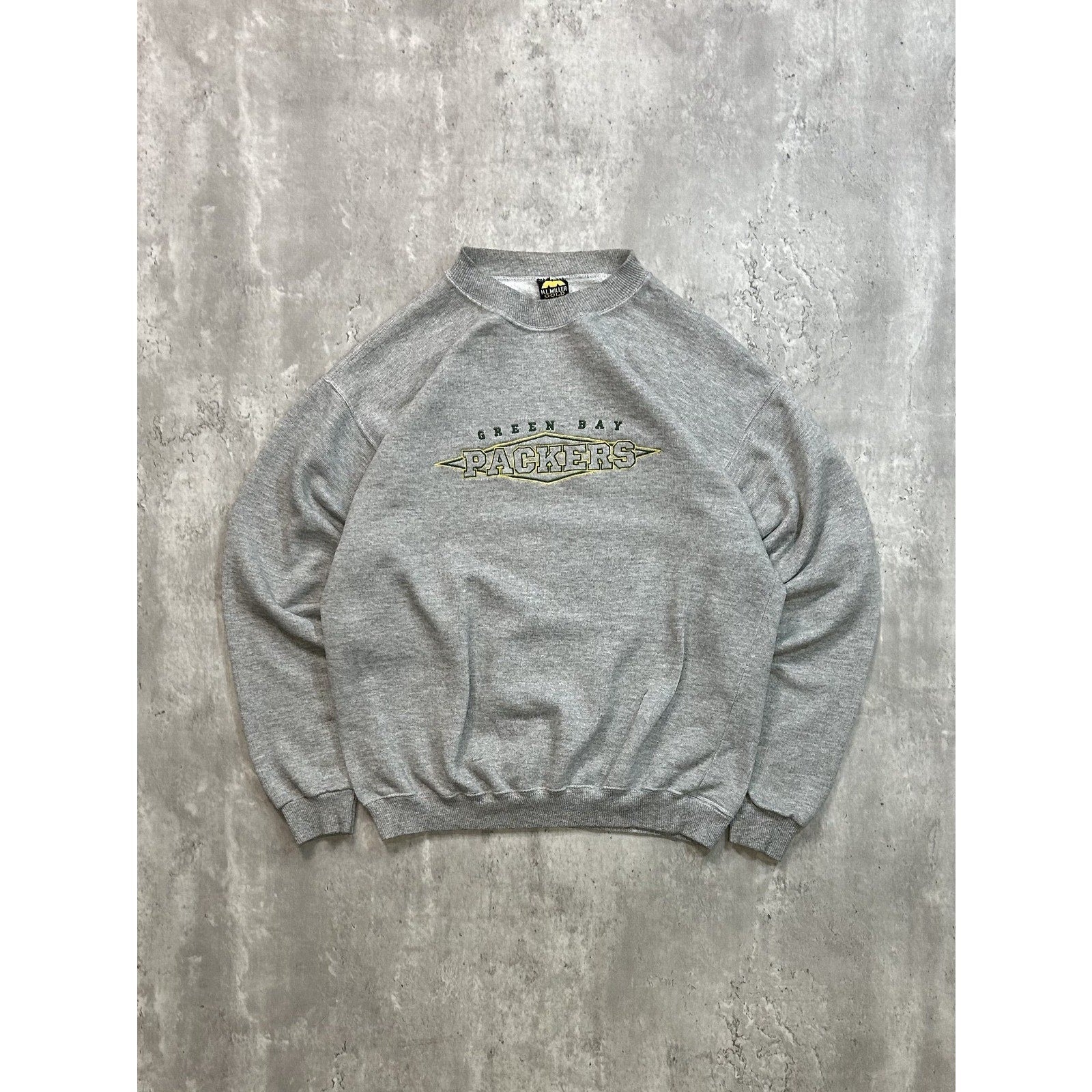 Vintage 90s Green Bay Packers NFL Embroidered Spellout Sweatshirt Size Medium