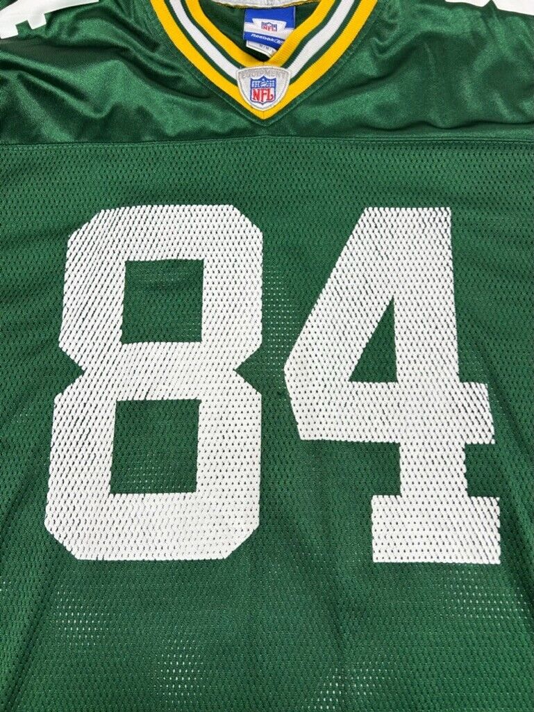 Vintage Javon Walker #84 Green Bay Packer NFL Reebok Football Jersey Size Medium