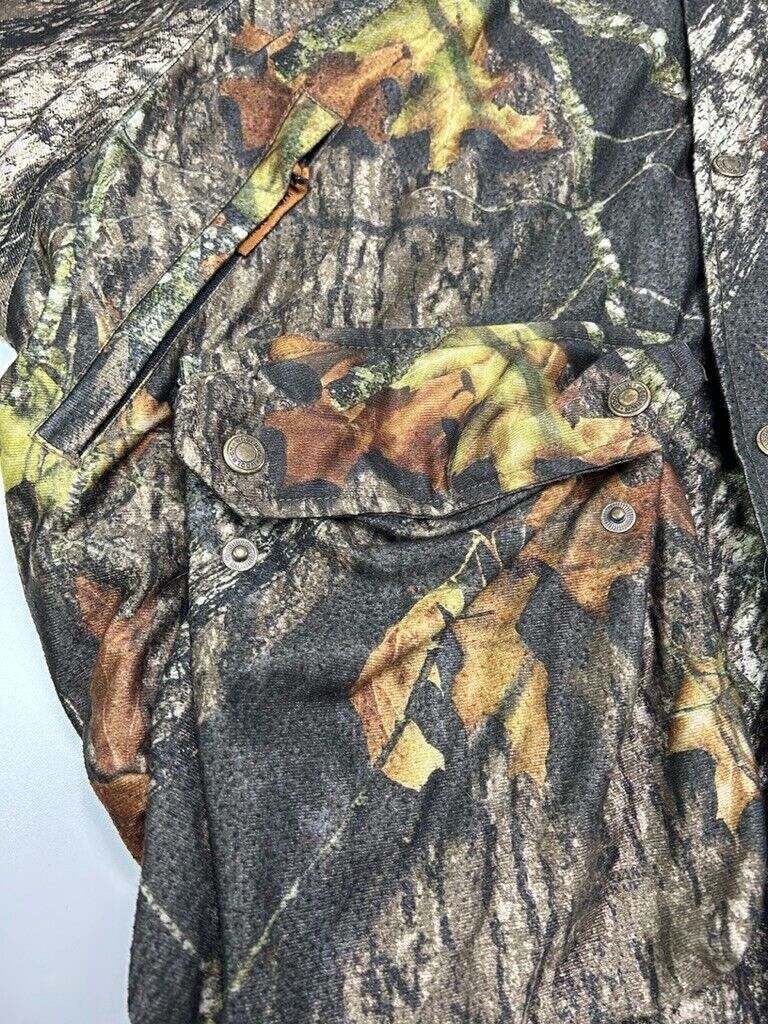 Vintage Woolrich Quilted Lined Mossy Oak Camo Insulated Hunting Jacket Size XL