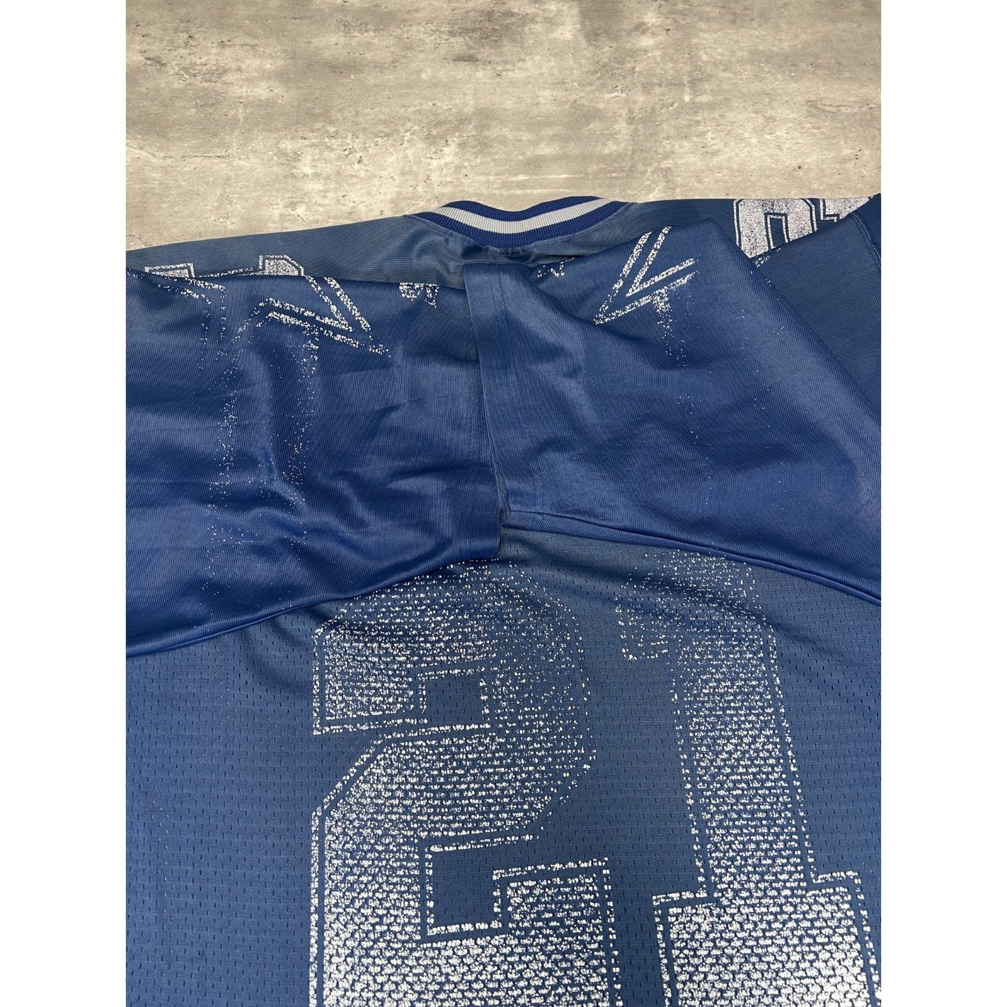 Vintage 90s Deion Sanders #21 Dallas Cowboys NFL Starter Jersey Size XL
