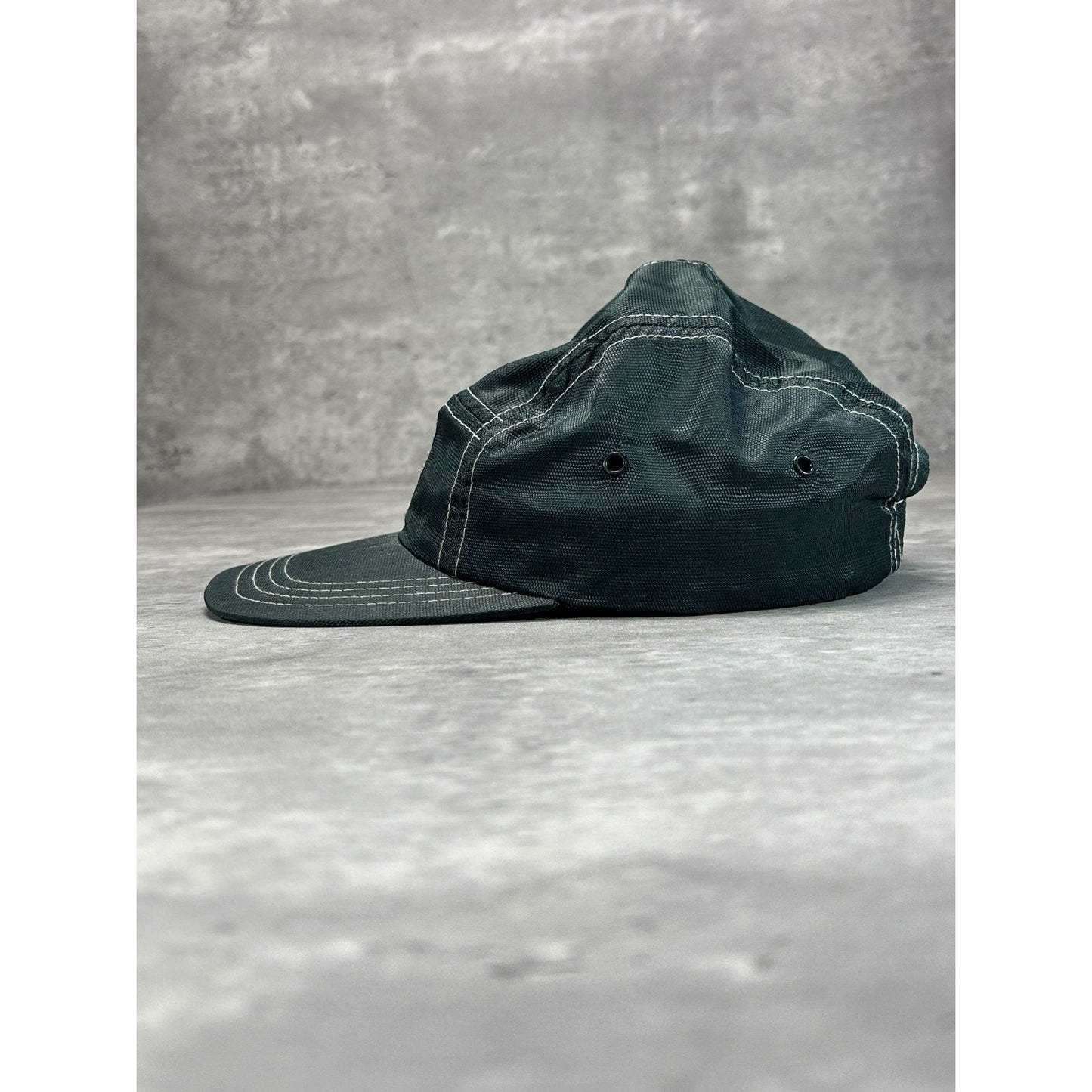 Vintage 90s Tommy Hilfiger Embroidered Crest SIx Panel Strapback Hat OSFA