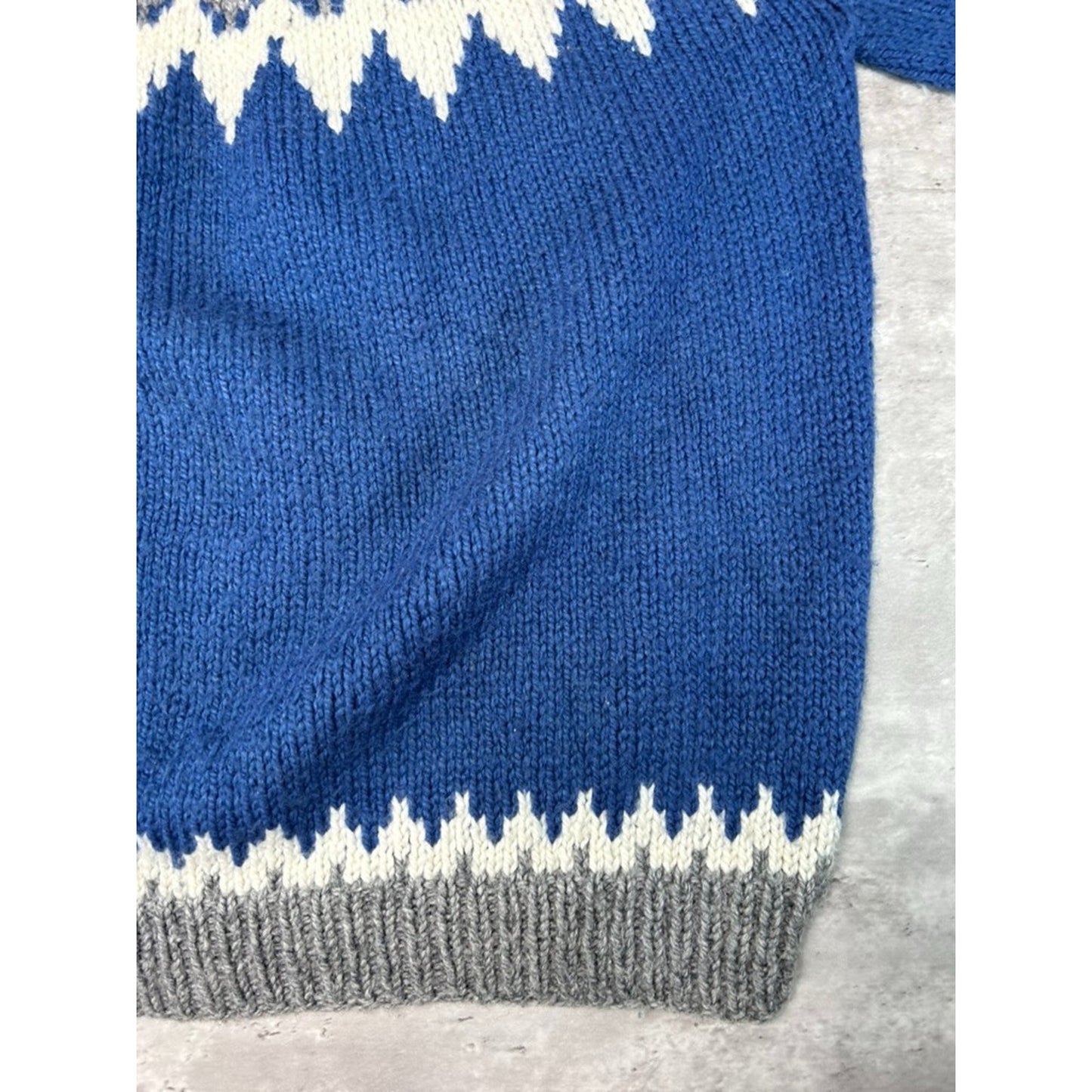 Vintage 80s/90s Heavyweight Striped Pullover Knit Sweater Size XL