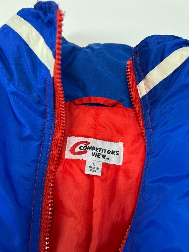 Vintage 90s Dale Jarrett #88 Nascar RYR Racing Insulated Jacket Size Large