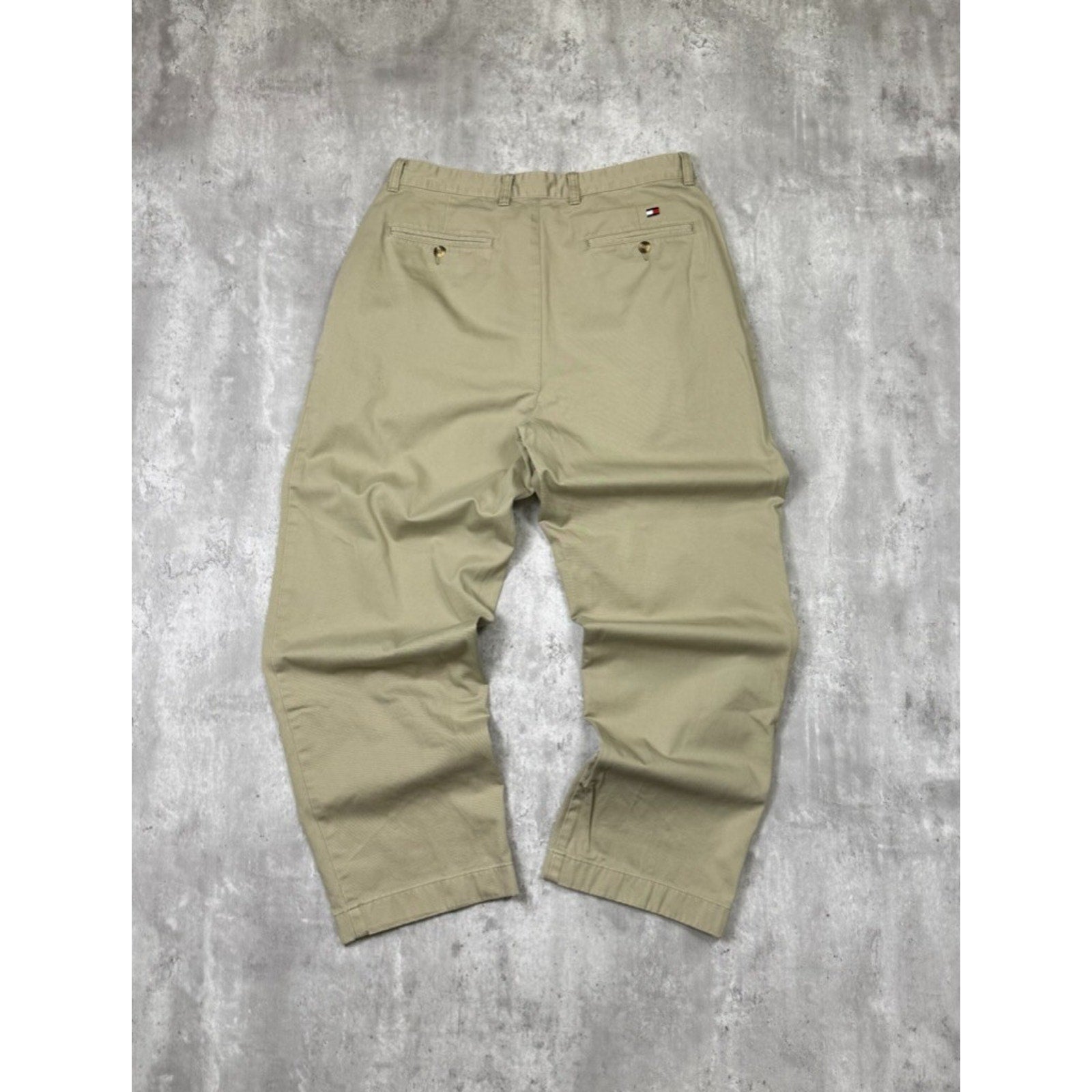 Vintage Tommy Hilfiger Khaki Trouser Style Pants Size 33