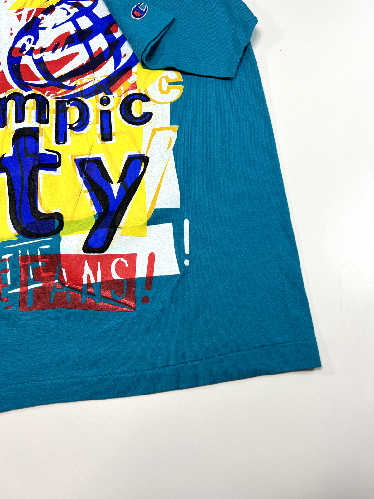 Vintage 90s Coca Cola Olympic City For The Fans Champion T-Shirt Size Medium