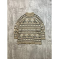 90s Bugle Boy For Her Abstract Striped Pullover Ribbed Knit Sweater Sz Womens L
