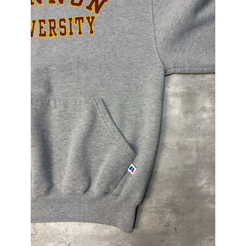 Vintage Gannon University NCAA Arc Spellout Hooded Sweatshirt Size Small