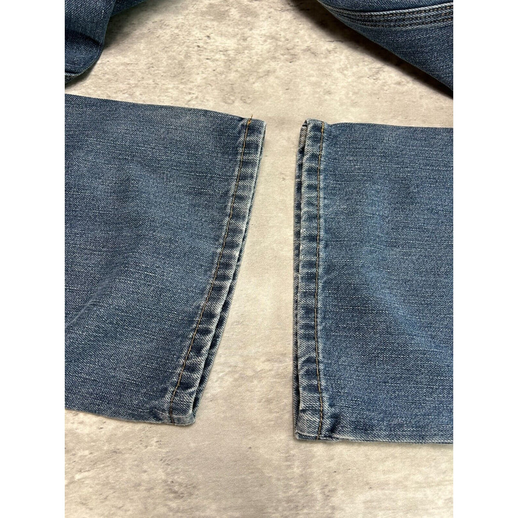 Carhartt Relaxed Fit Dark Wash Denim Workwear Pants Size 36