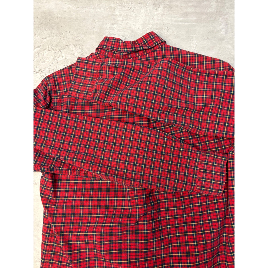 Vintage Polo Ralph Lauren Embroidered Pony Cropped Button Up Shirt Size Small