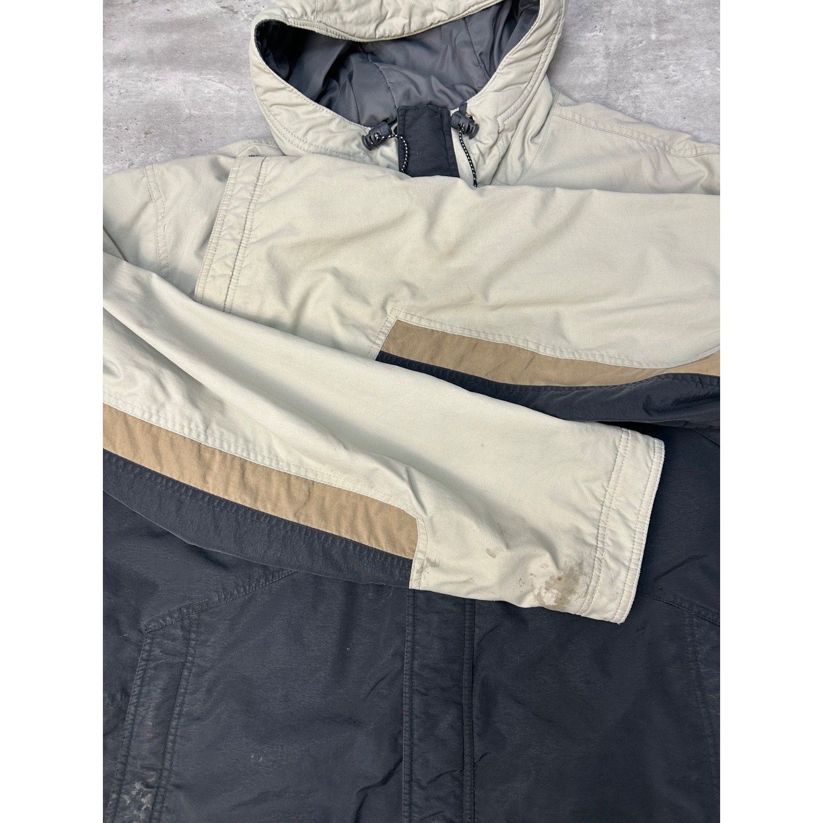 Vintage 2000s Nike Embroidered Swoosh Insulated Full Zip Hooded Jacket Size XL