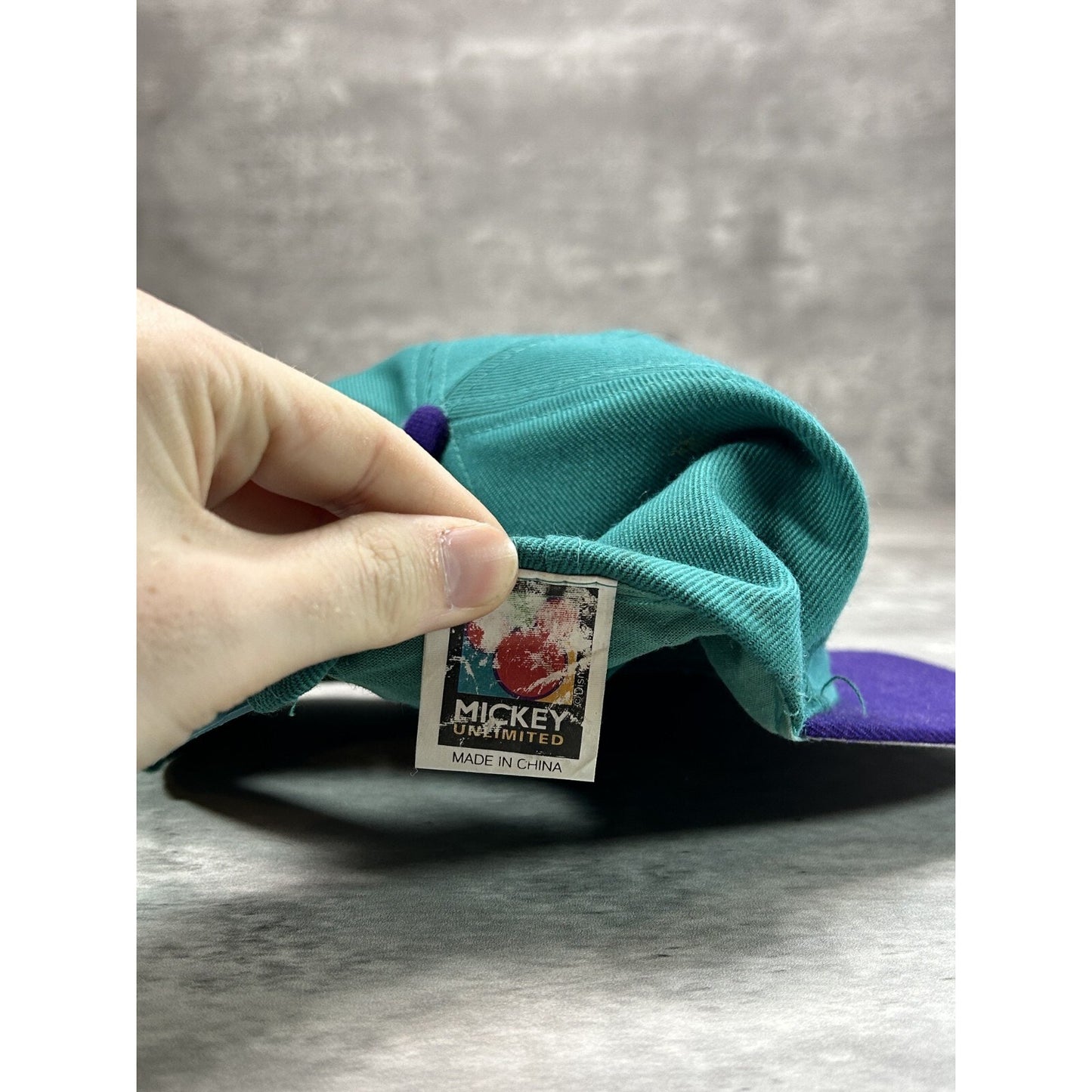 Vintage Disney Goofy Embroidered Logo Spellout Snapback Hat OSFA