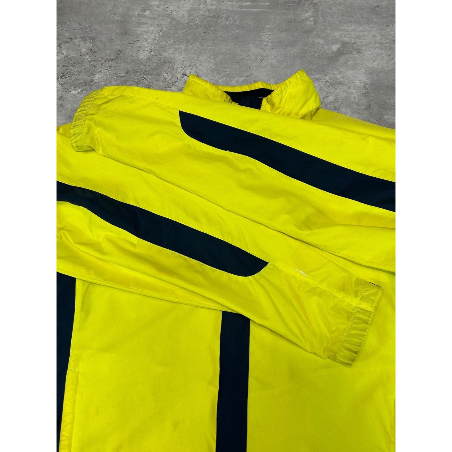 Vintage 2000s Nike Embroidered Swoosh Two Tone Windbreaker Jacket Medium YOUTH