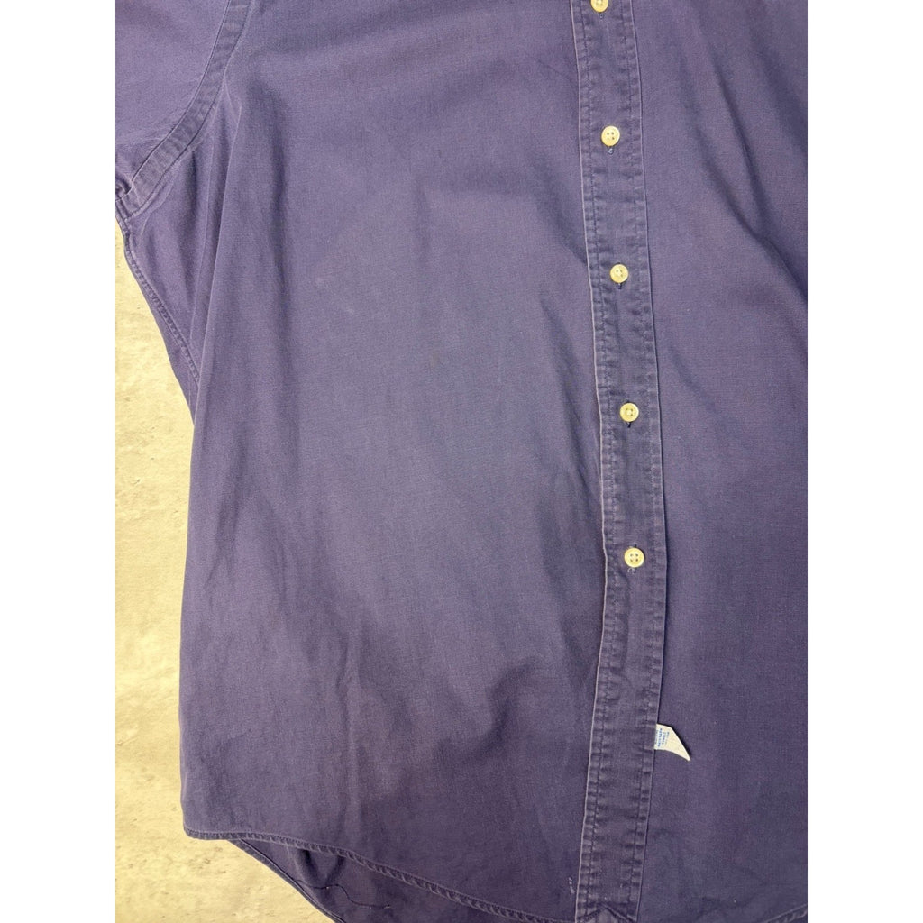 Vintage Polo Ralph Lauren Embroidered Pony Long Sleeve Button Up Shirt Size XL