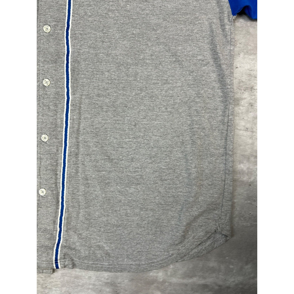 Vintage Detroit Lions NFL Embroidered Two Tone Baseball Jersey Size XL