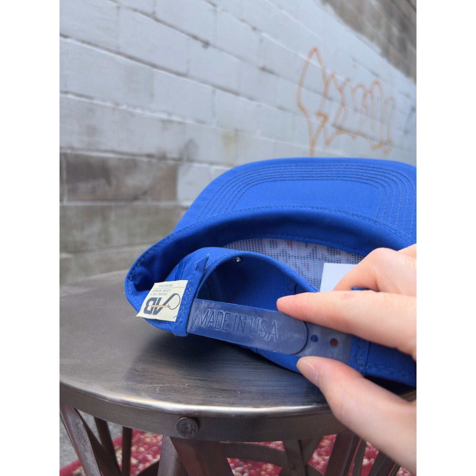 Vintage 90s Rain Dance Car Wax Logo Embroidery Snapback Hat OSFA