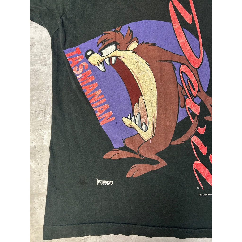 Vintage 1993 Looney Tunes Taz Cartoon Graphic Tv Show Promo T-Shirt Size Large