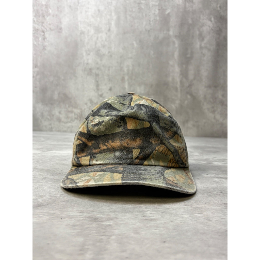 Vintage Blank Tree Camo Hunting Snapback Hat OSFA
